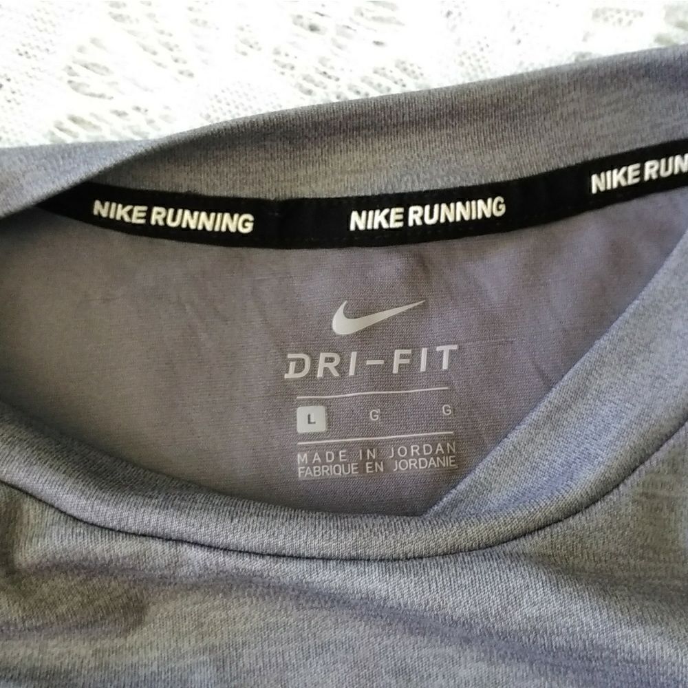 Nike Dri-Fit top Sz L Silver/gray - Picture 7 of 10